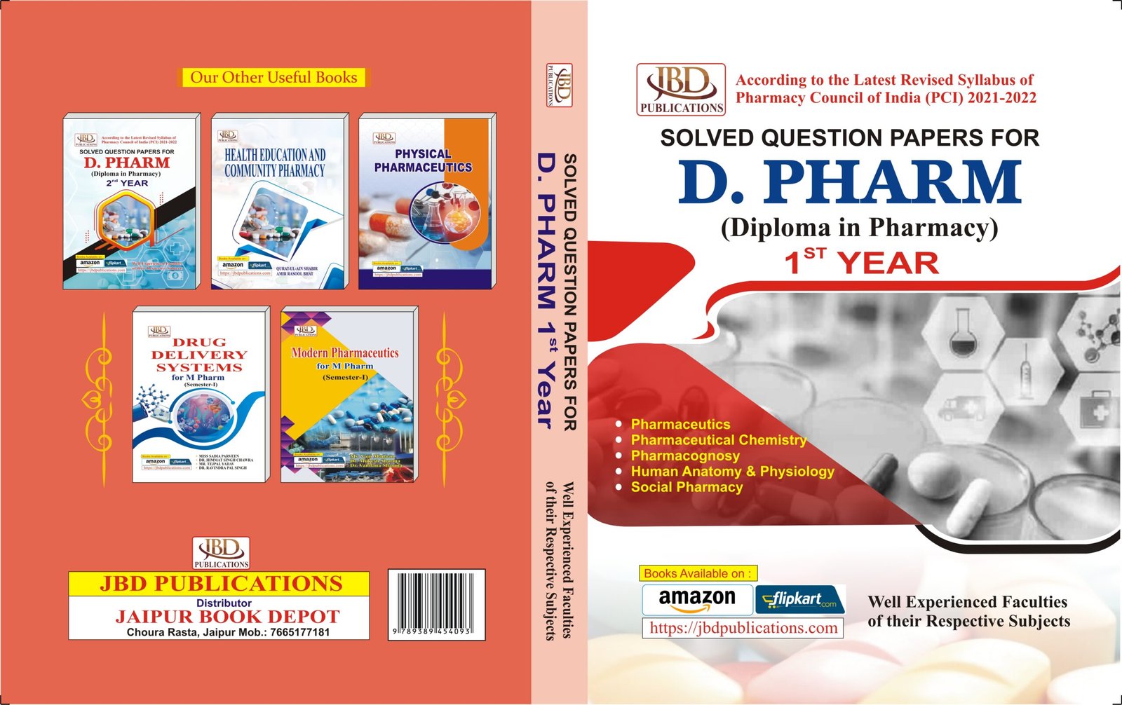PHARMACY 1st year solved paper Curve